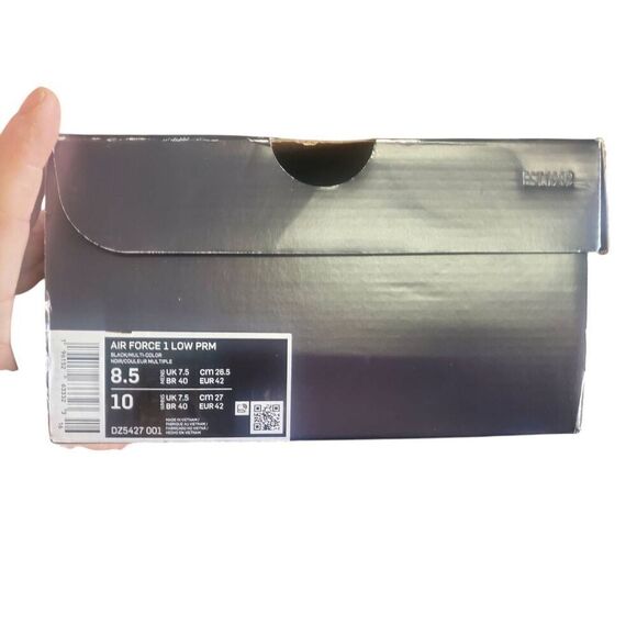 Men's Size 8.5 Nike Air Force 1 Low PRM H-Town Houston  Sneakers Shoes Black Red - Picture 14 of 15